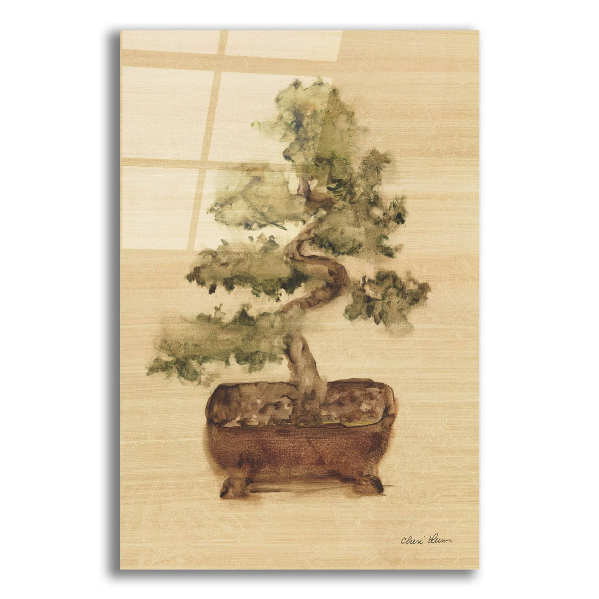 Bonsai 1 by Cheri Blum acrylic glass wall art