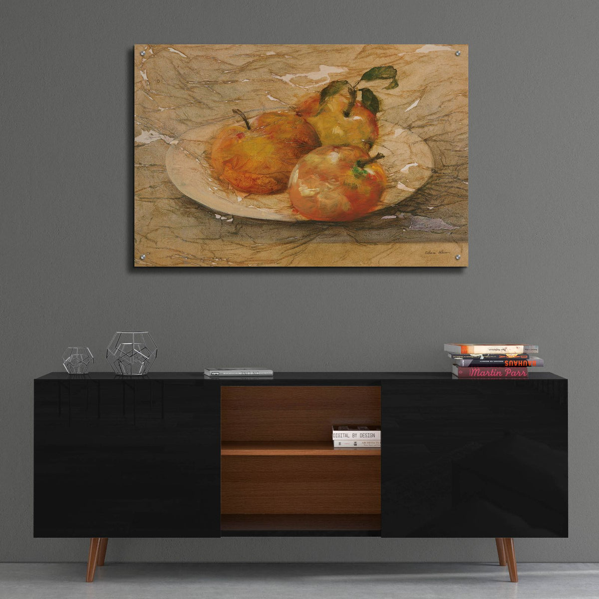 Bowl Of Fruit 3 by Cheri Blum - 36x24 acrylic wall art in a room