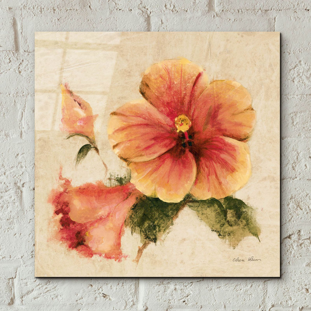 Bright Tropics 1 by Cheri Blum - 12x12 acrylic wall art in a room