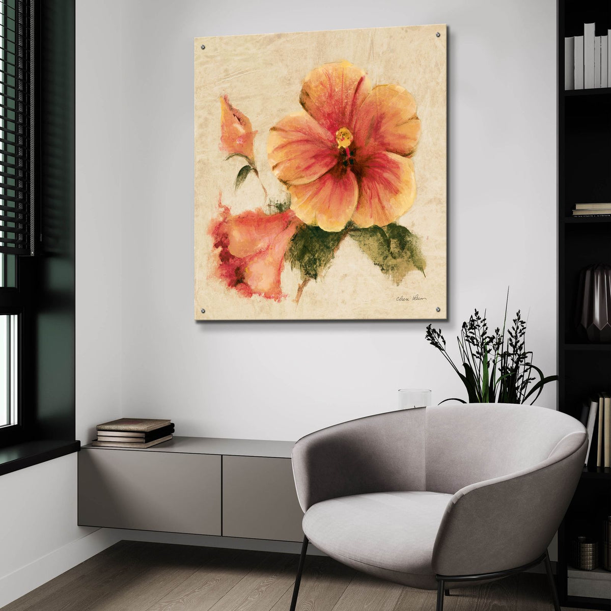 Bright Tropics 1 by Cheri Blum - 36x36 acrylic wall art in a room