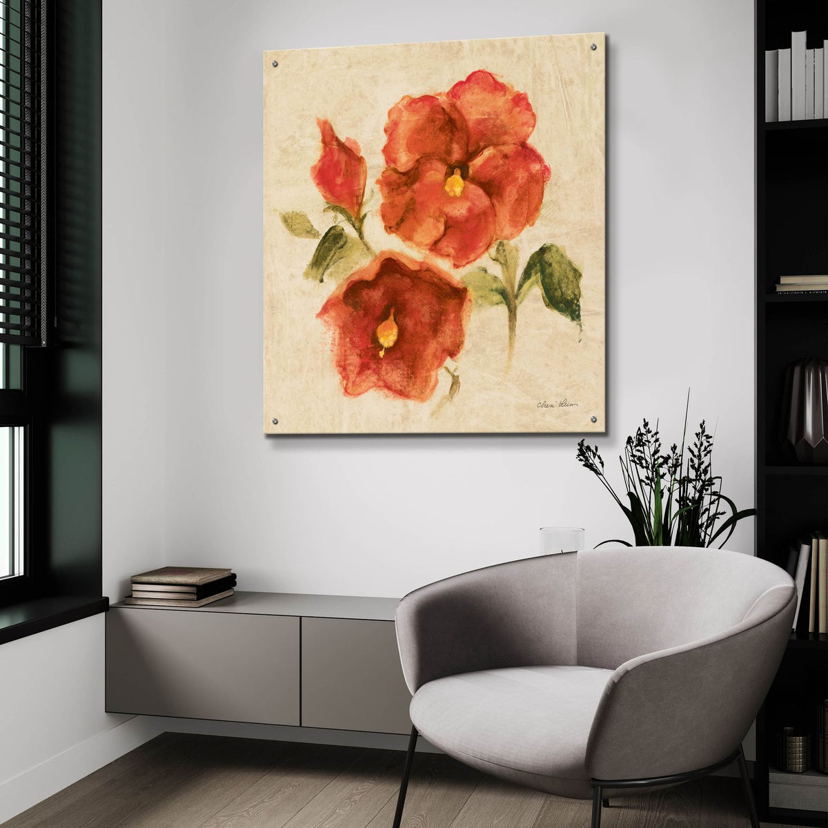 Bright Tropics 3 by Cheri Blum - 36x36 acrylic wall art in a room