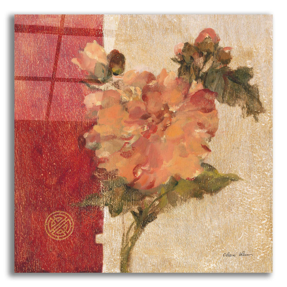 Chinoiserie 3 by Cheri Blum acrylic glass wall art