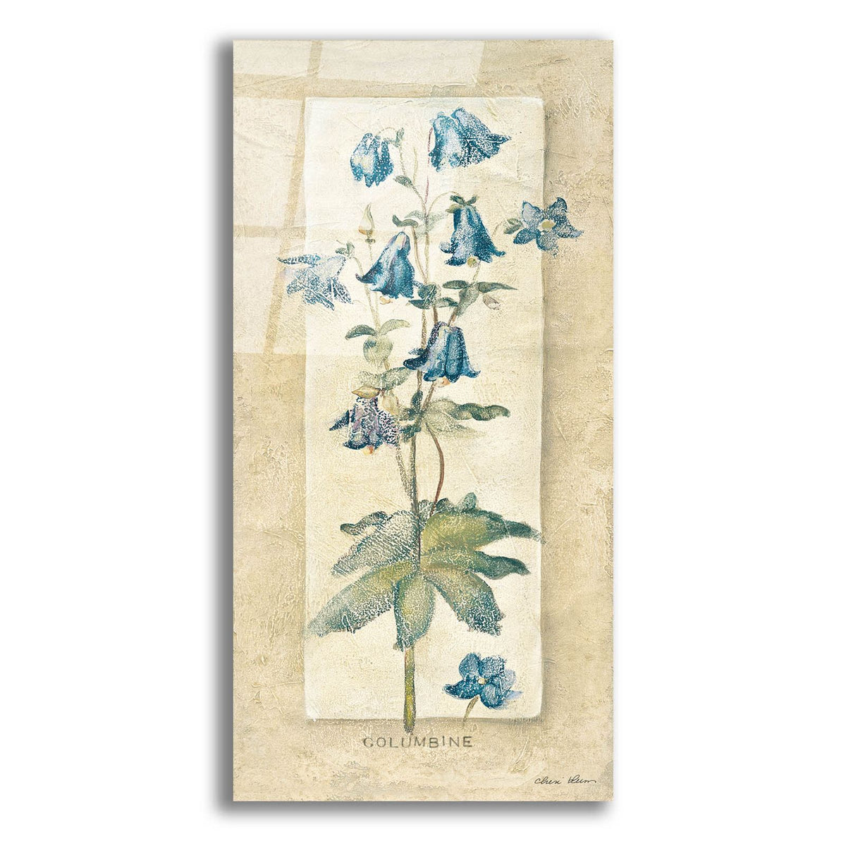 Columbine Light by Cheri Blum acrylic glass wall art