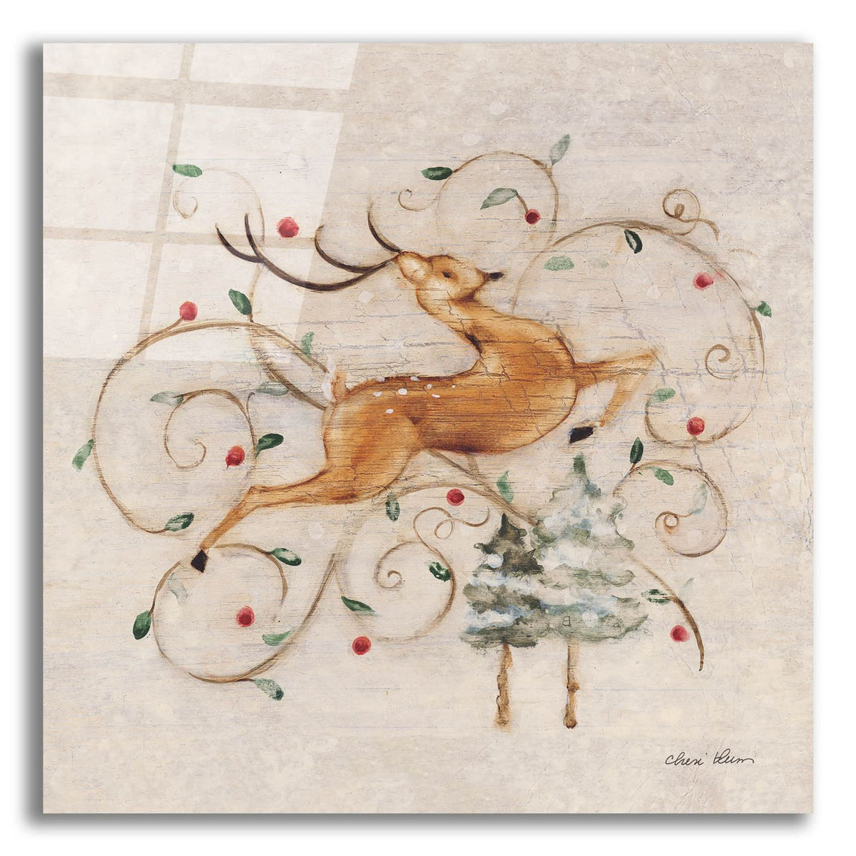 Deer 1 by Cheri Blum acrylic glass wall art