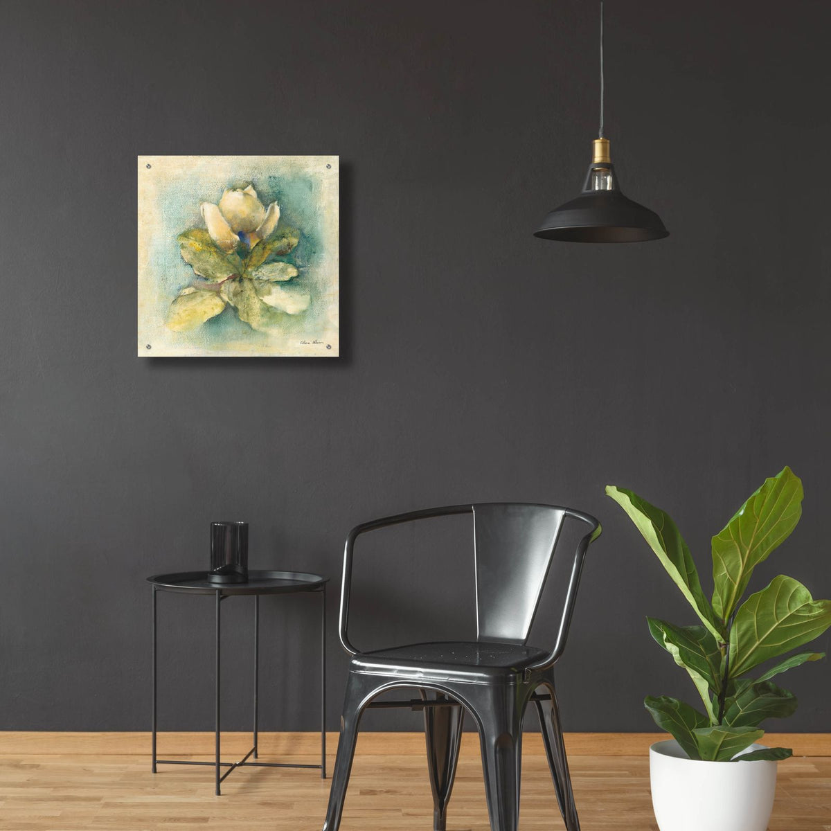 French Magnolia by Cheri Blum - 24x24 acrylic wall art in a room