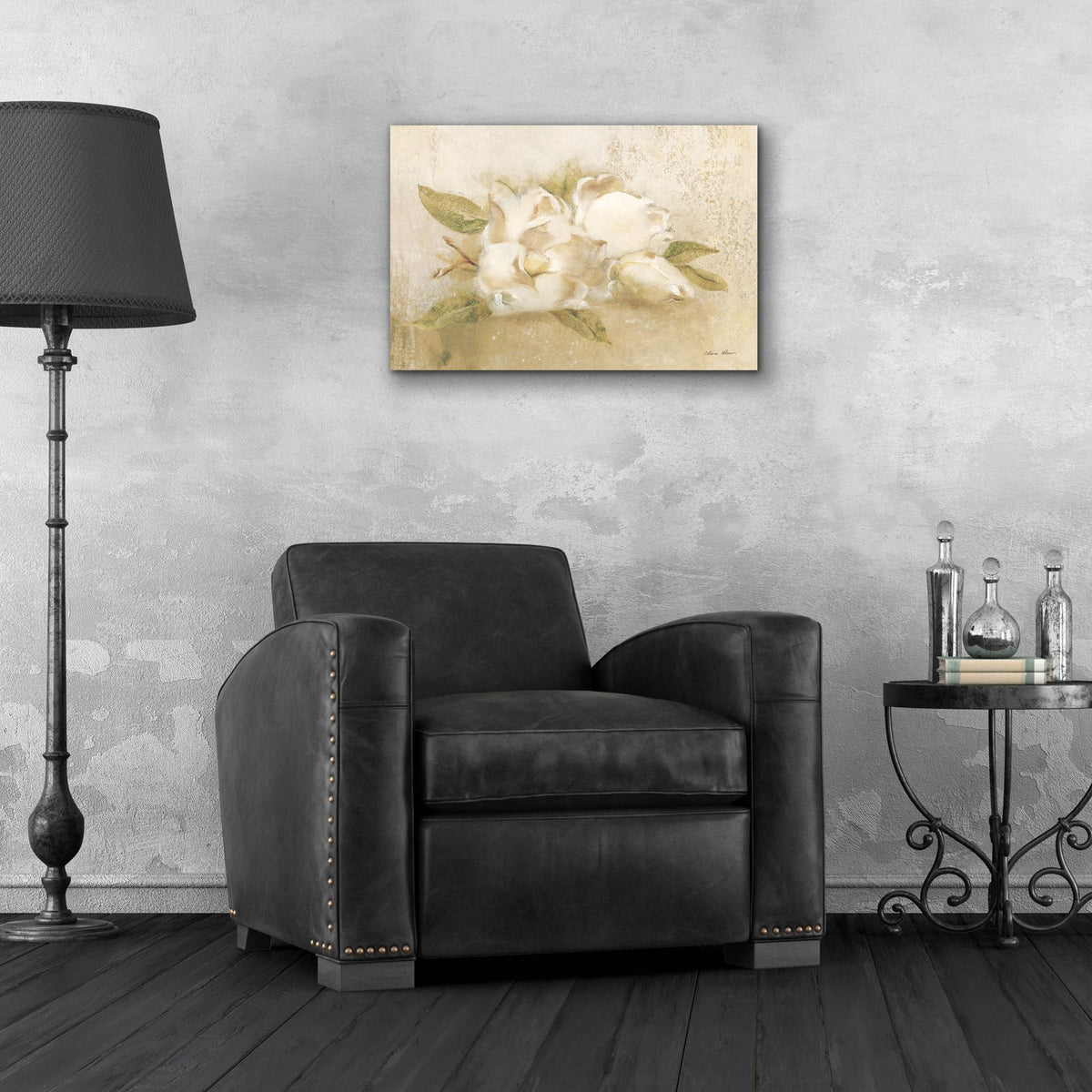 Magnolia 4 by Cheri Blum - 24x16 acrylic wall art in a room