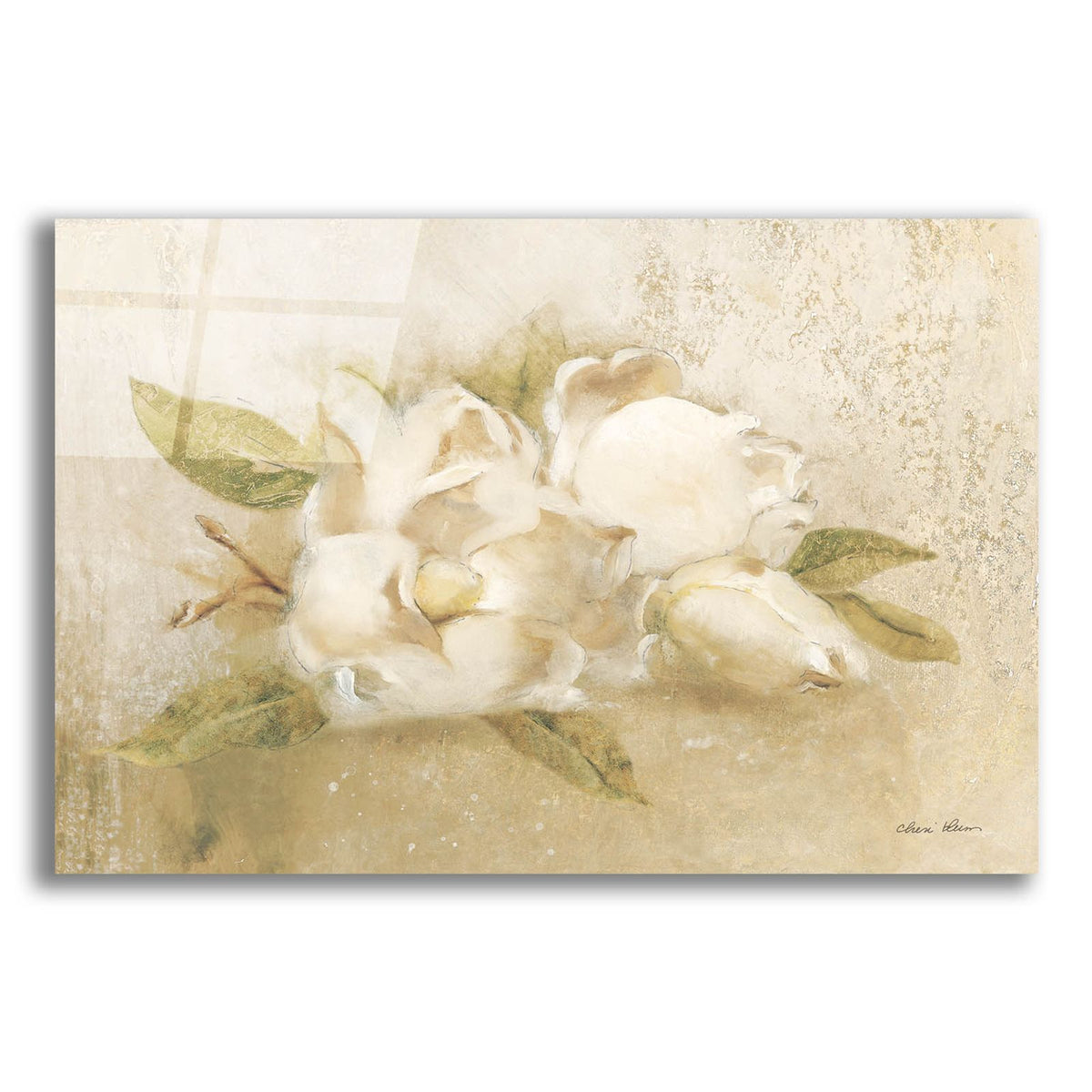 Magnolia 4 by Cheri Blum acrylic glass wall art