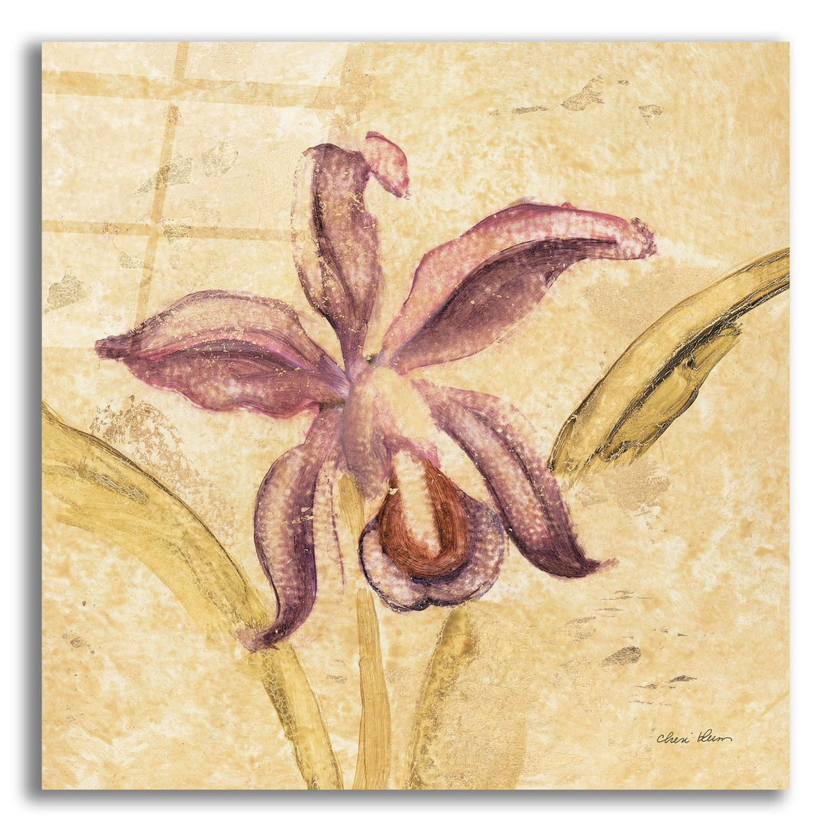 Petite Orchid 4 by Cheri Blum acrylic glass wall art