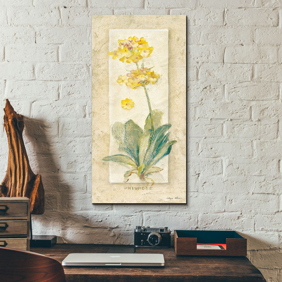 Primrose Light by Cheri Blum - 12x24 acrylic wall art in a room