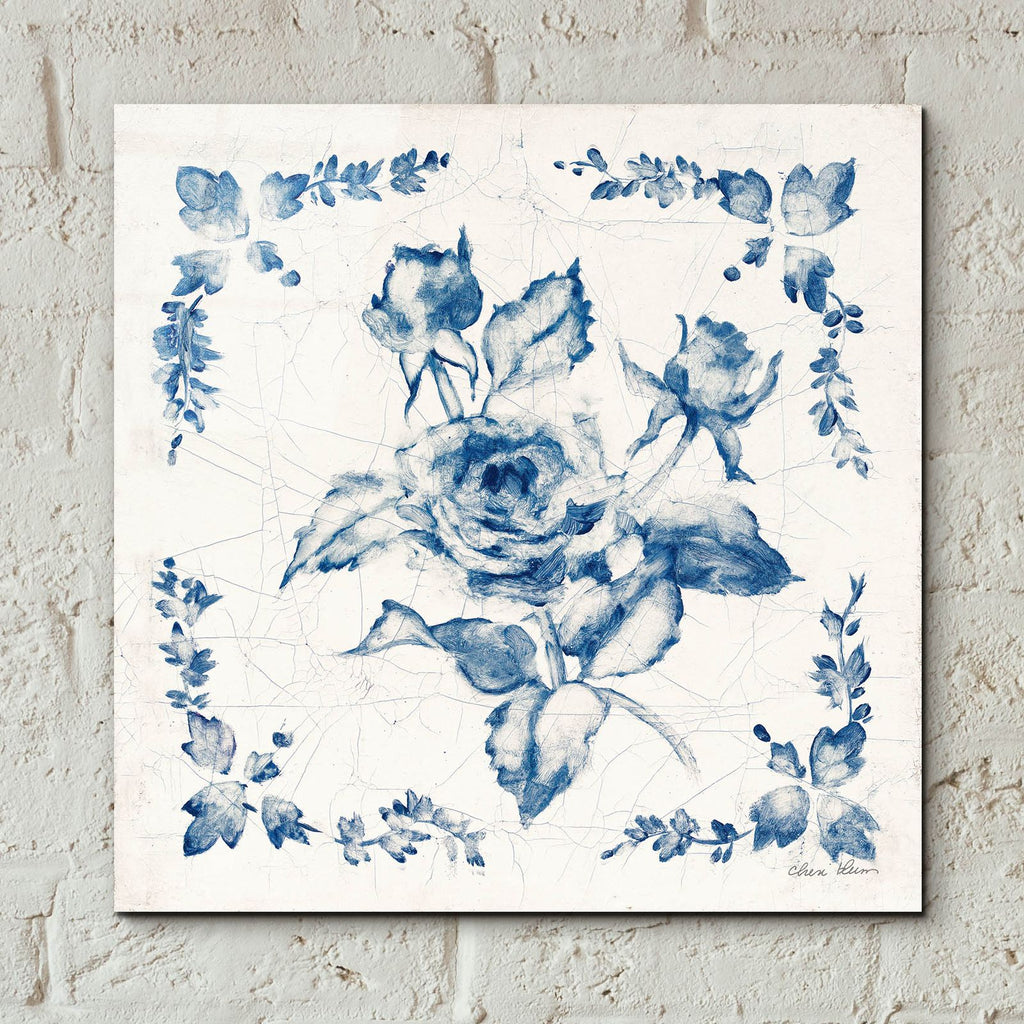 Swedish Tile 2 Blue by Cheri Blum - 12x12 acrylic wall art in a room