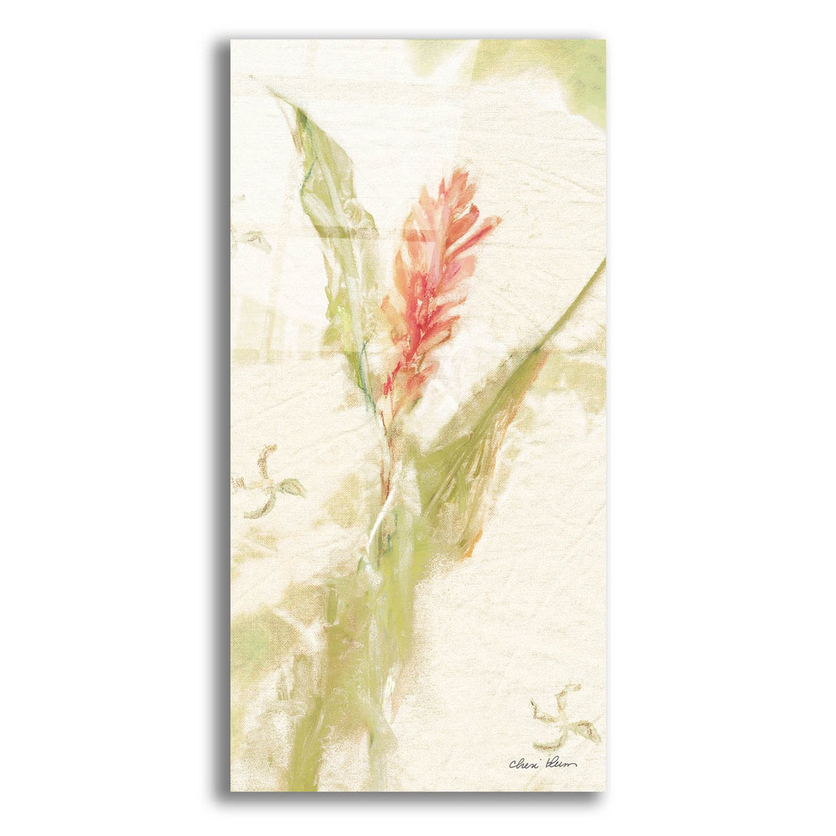 Tropical Floral 4 Light by Cheri Blum acrylic glass wall art