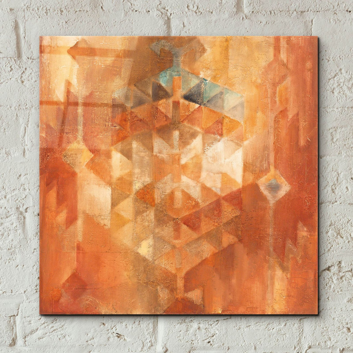 Desert Sunset 1 by Albena Hristova - 12x12 acrylic wall art in a room