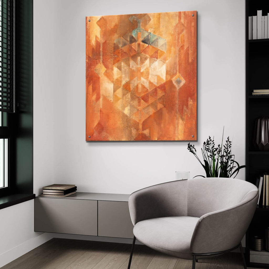 Desert Sunset 1 by Albena Hristova - 36x36 acrylic wall art in a room