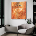 Desert Sunset 1 by Albena Hristova - 36x36 acrylic wall art in a room