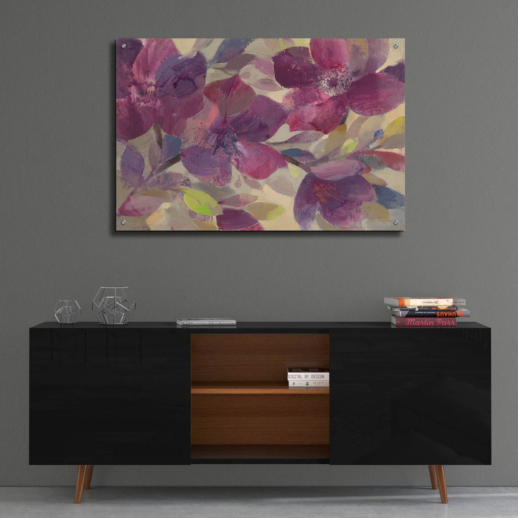 Epic Art 'Autumn Blooms'  by Albena Hristova Acrylic Glass Wall Art,36x24