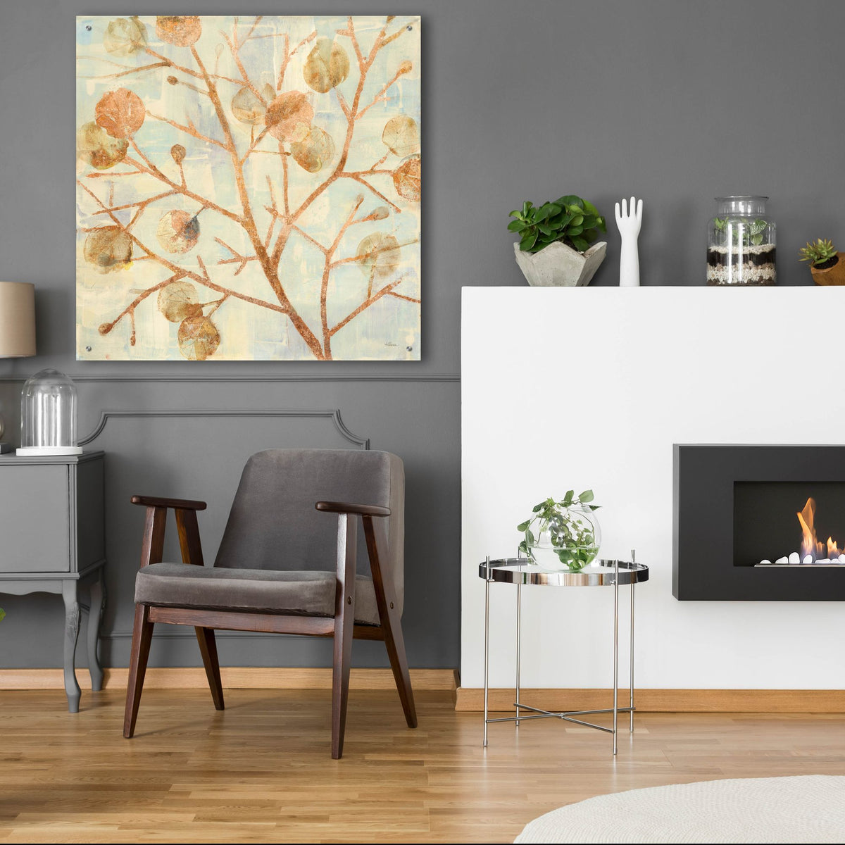 Epic Art 'Shimmering 2'  by Albena Hristova Acrylic Glass Wall Art,36x36