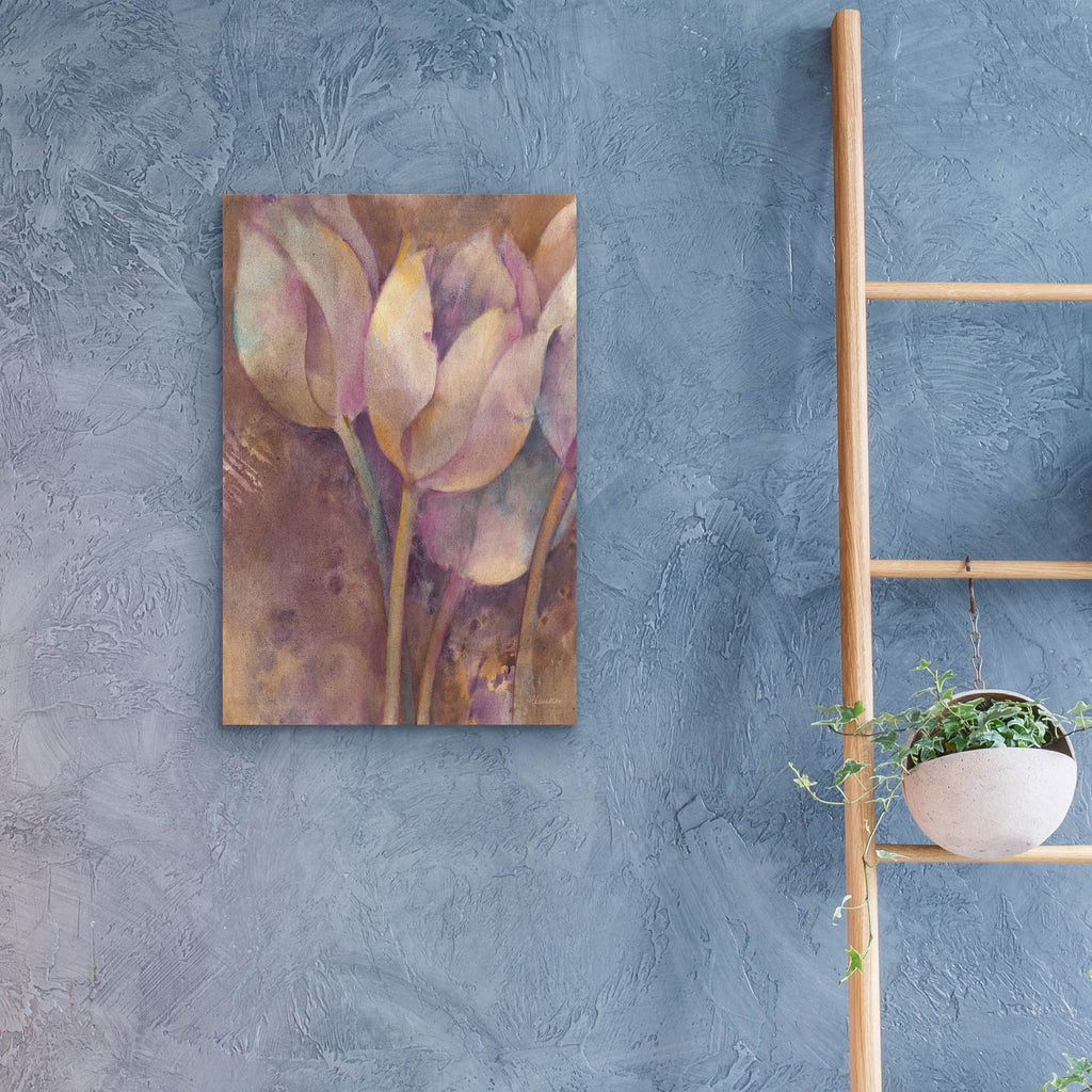 Moonlit Tulips 1 by Albena Hristova - 16x24 acrylic wall art in a room