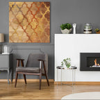 Epic Art 'Gilded Rockin Moroccan'  by Albena Hristova Acrylic Glass Wall Art, 36x36 room view