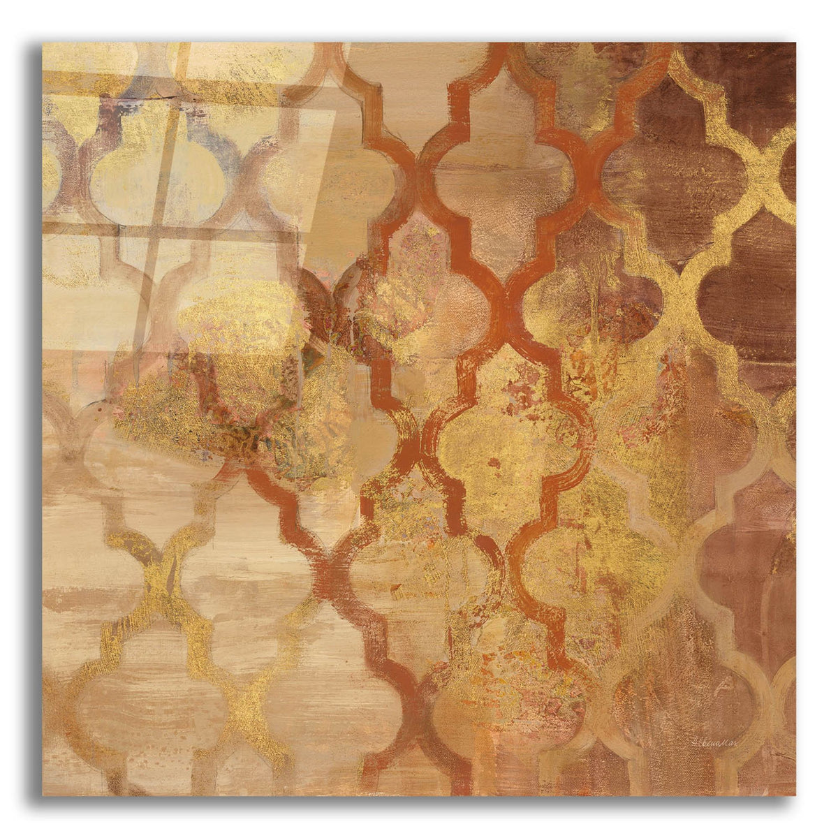 Epic Art 'Gilded Rockin Moroccan'  by Albena Hristova Acrylic Glass Wall Art