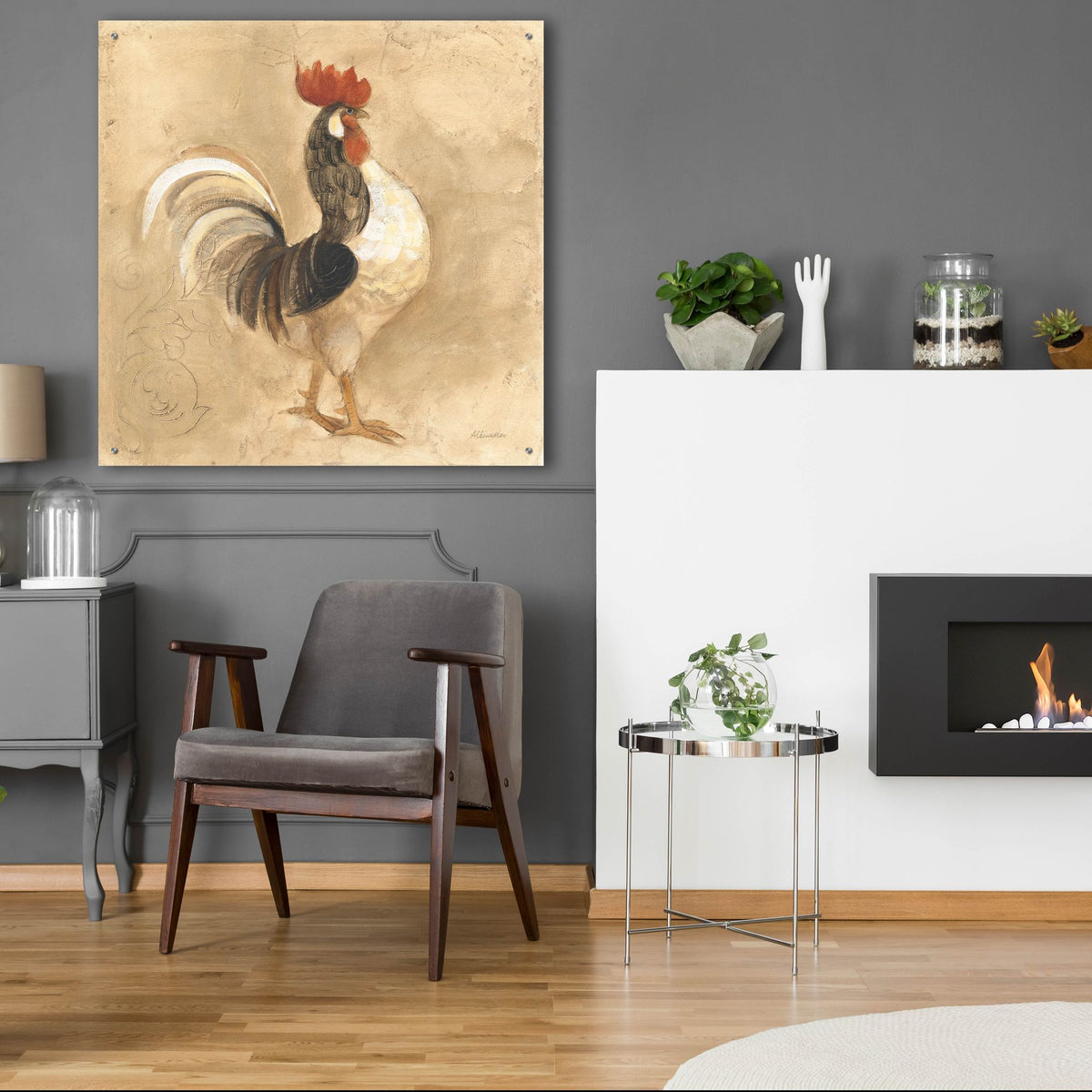Epic Art 'Farm Friend 1'  by Albena Hristova Acrylic Glass Wall Art, 36x36 room view