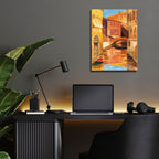 Epic Art 'Morning On The Canal 1'  by Albena Hristova Acrylic Glass Wall Art, 12x16 room view