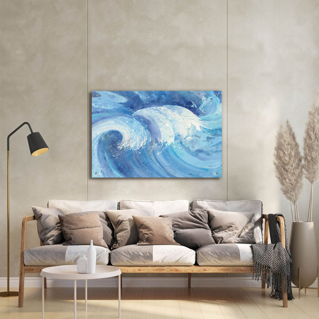 Epic Art 'The Big Wave'  by Albena Hristova Acrylic Glass Wall Art, 36x24 room view