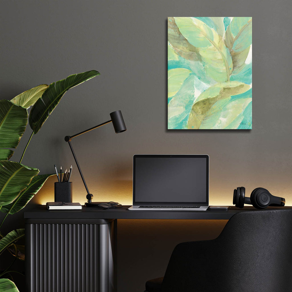 Epic Art 'Under The Palms 2'  by Albena Hristova Acrylic Glass Wall Art, 12x16 room view