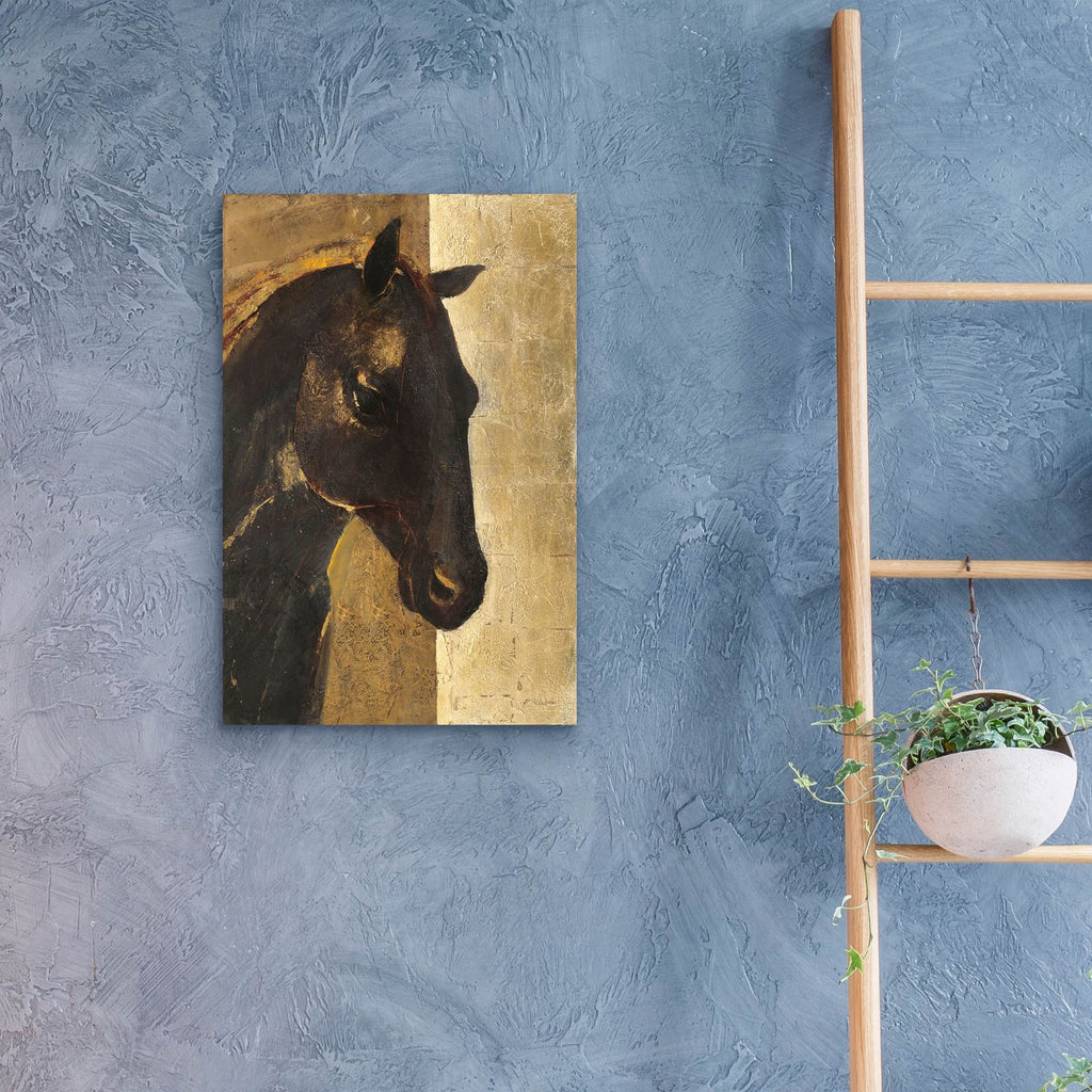 Trojan Horse I Gold by Albena Hristova - 16x24 acrylic wall art in a room