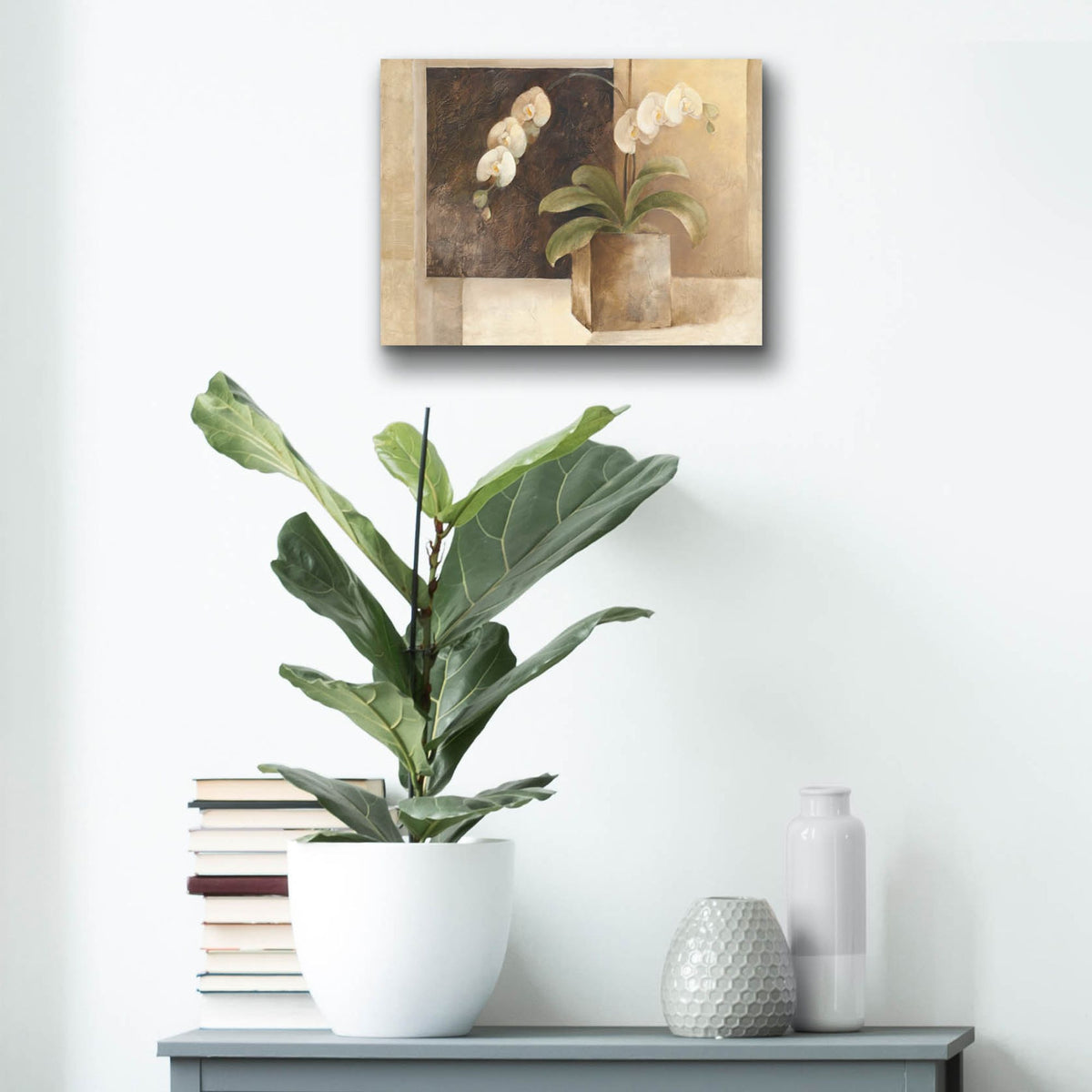 Epic Art 'Contemporary Orchid'  by Albena Hristova Acrylic Glass Wall Art, 16x12 room view