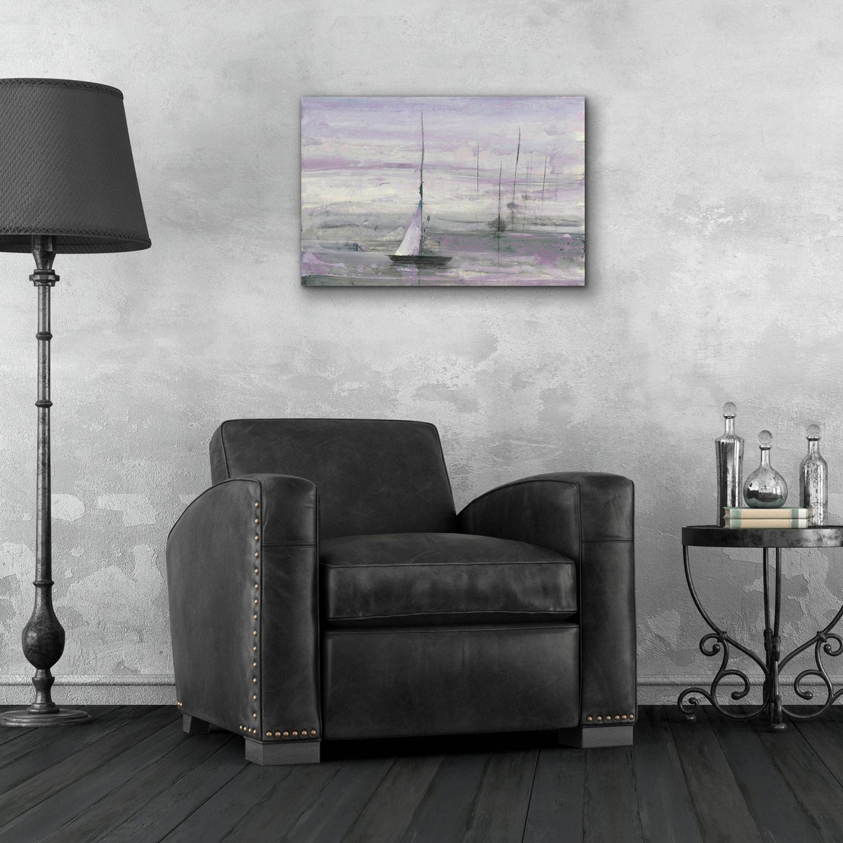 Ice Sailing Purple by Albena Hristova - 24x16 acrylic wall art in a room