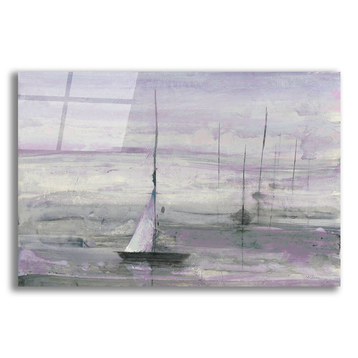 Ice Sailing Purple by Albena Hristova acrylic glass wall art