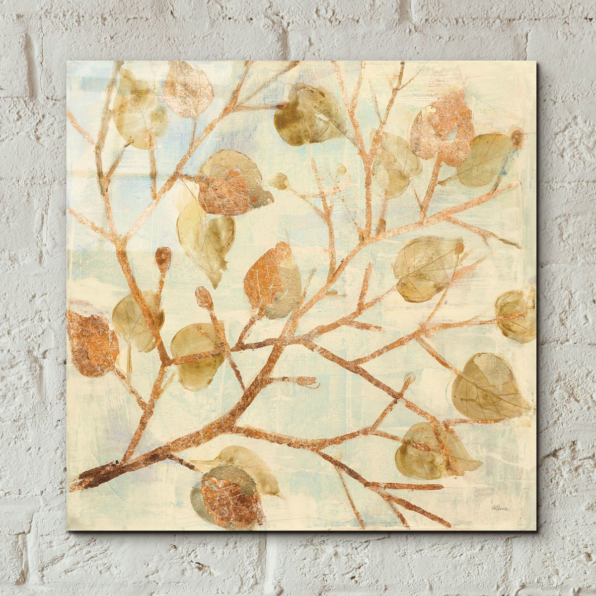 Shimmering 3 by Albena Hristova - 12x12 acrylic wall art in a room