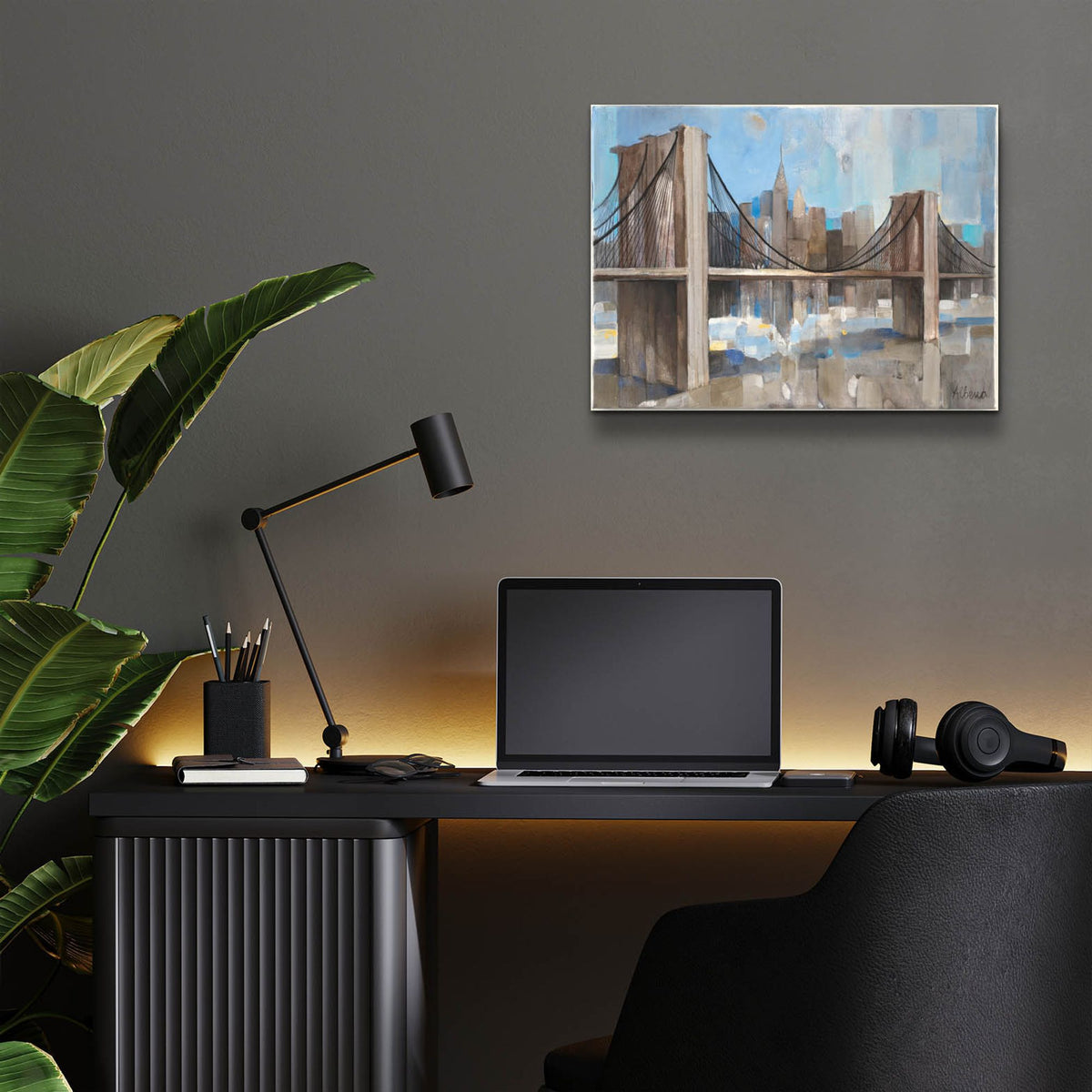 Epic Art 'Spanning The East River'  by Albena Hristova Acrylic Glass Wall Art,16x12