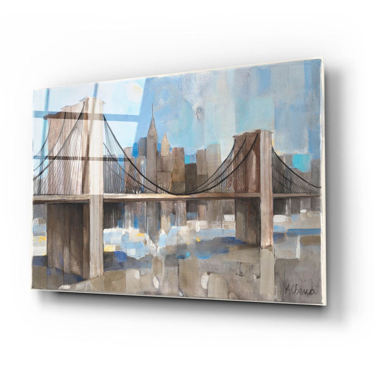 Epic Art 'Spanning The East River'  by Albena Hristova Acrylic Glass Wall Art,24x16