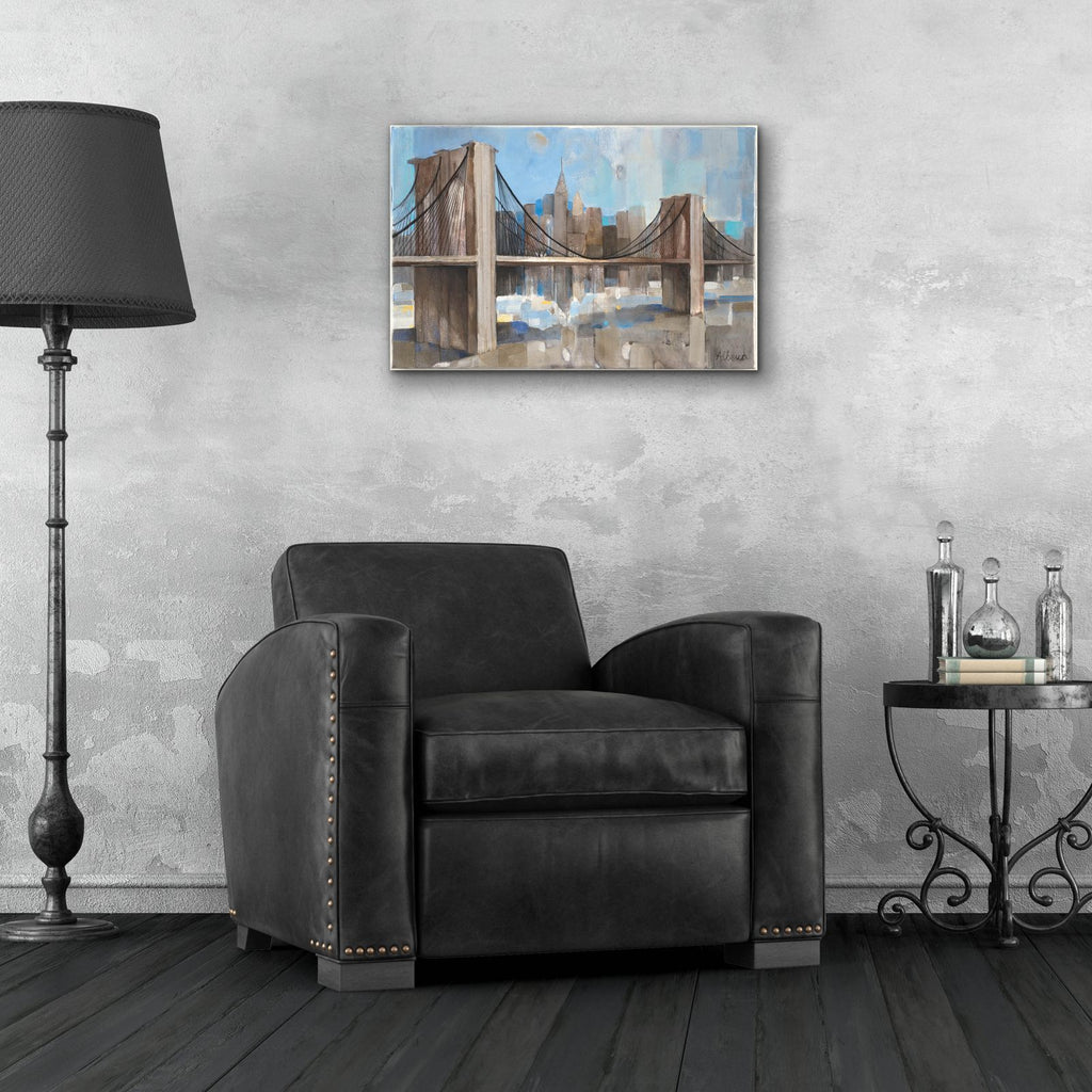 Spanning The East River by Albena Hristova - 24x16 acrylic wall art in a room