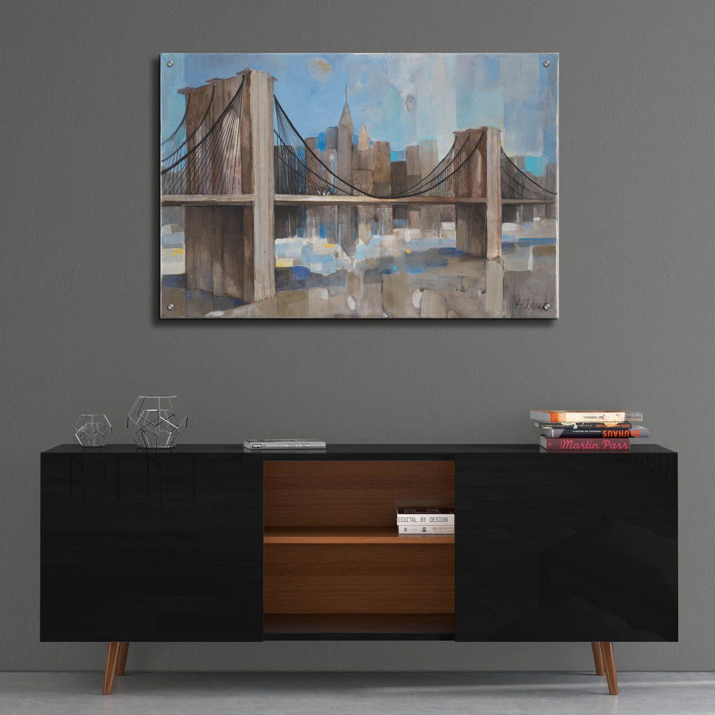 Spanning The East River by Albena Hristova - 36x24 acrylic wall art in a room