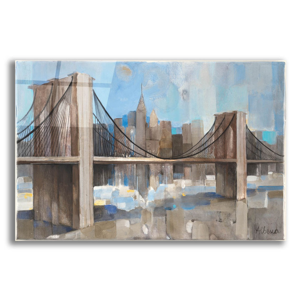 Epic Art 'Spanning The East River'  by Albena Hristova Acrylic Glass Wall Art