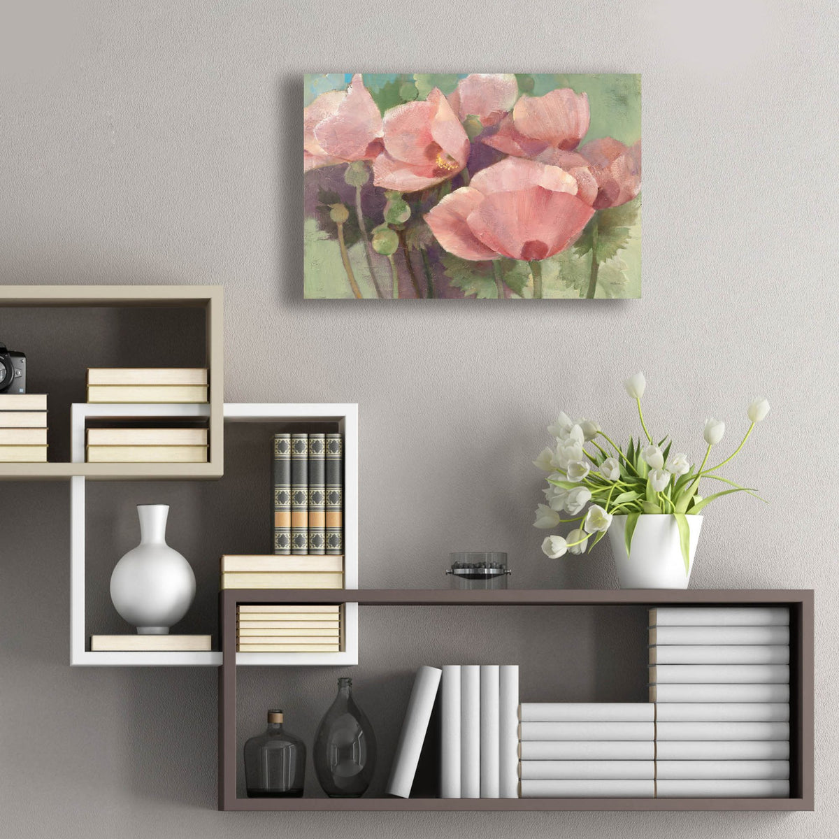 Epic Art 'Just Poppies'  by Albena Hristova Acrylic Glass Wall Art,24x16