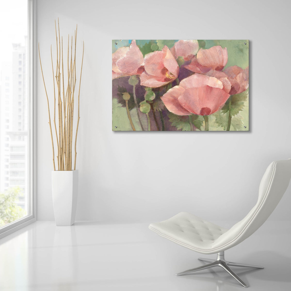 Epic Art 'Just Poppies'  by Albena Hristova Acrylic Glass Wall Art,36x24