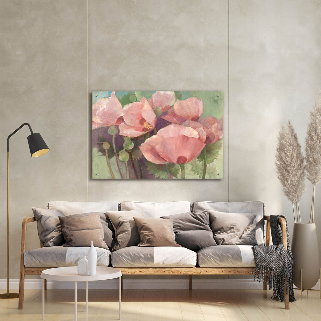 Epic Art 'Just Poppies'  by Albena Hristova Acrylic Glass Wall Art,36x24