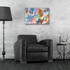Palm Abstract by Albena Hristova - 24x16 acrylic wall art in a room