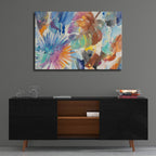 Palm Abstract by Albena Hristova - 36x24 acrylic wall art in a room