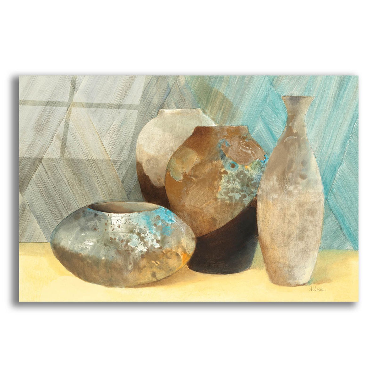 Epic Art 'Raku Study 3'  by Albena Hristova Acrylic Glass Wall Art