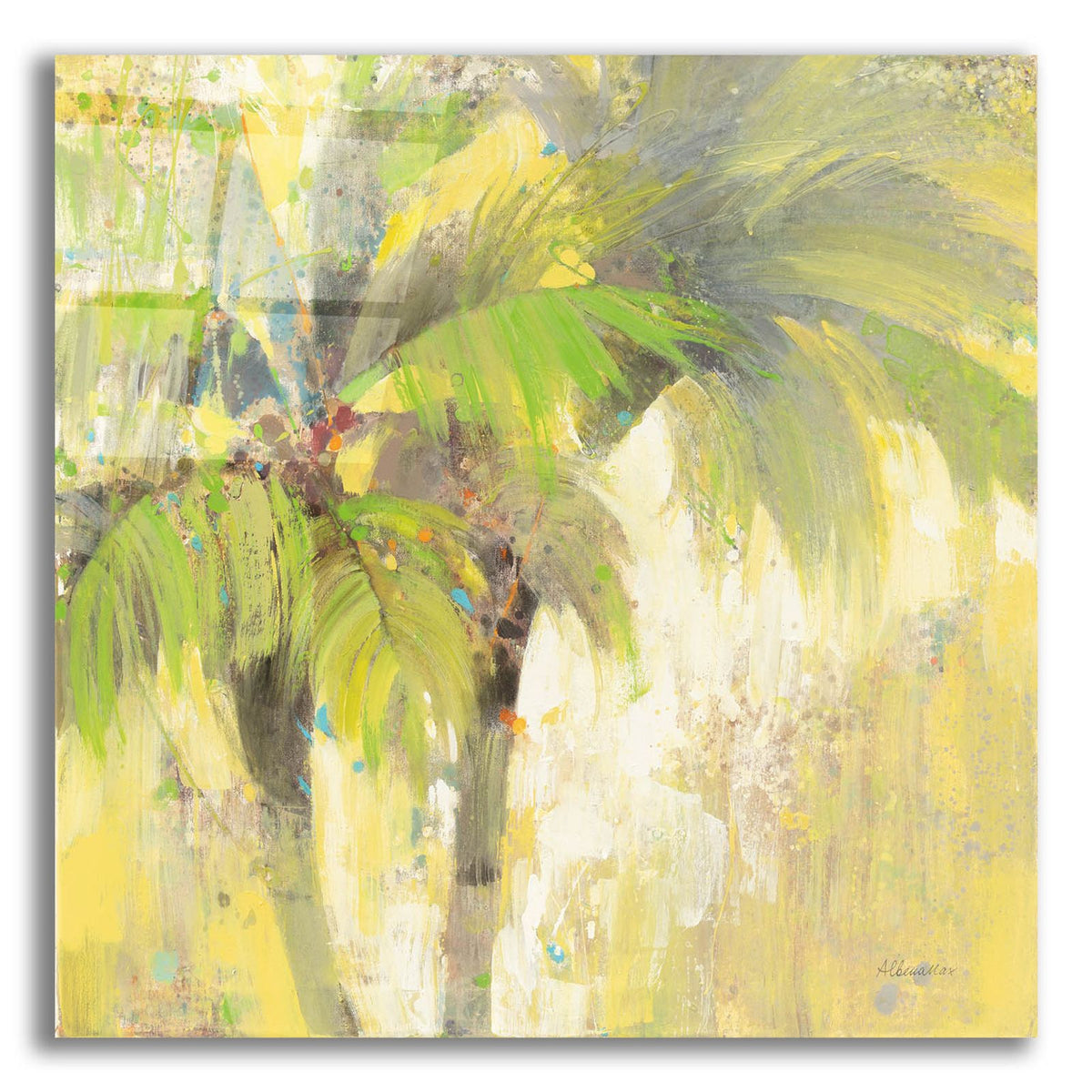 Breezy Palm 1 by Albena Hristova acrylic glass wall art