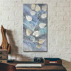 Silver Leaves 2 by Albena Hristova - 12x24 acrylic wall art in a room