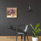 Purple Bouquet 2 by Albena Hristova - 24x24 acrylic wall art in a room