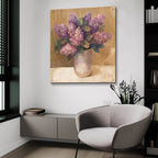 Purple Bouquet 2 by Albena Hristova - 36x36 acrylic wall art in a room