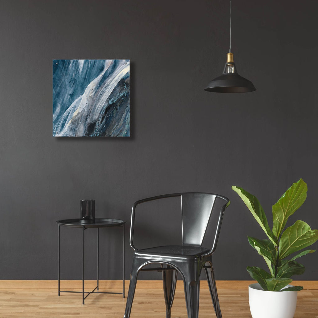 Splash Indigo by Albena Hristova - 24x24 acrylic wall art in a room