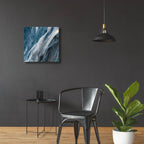 Splash Indigo by Albena Hristova - 24x24 acrylic wall art in a room