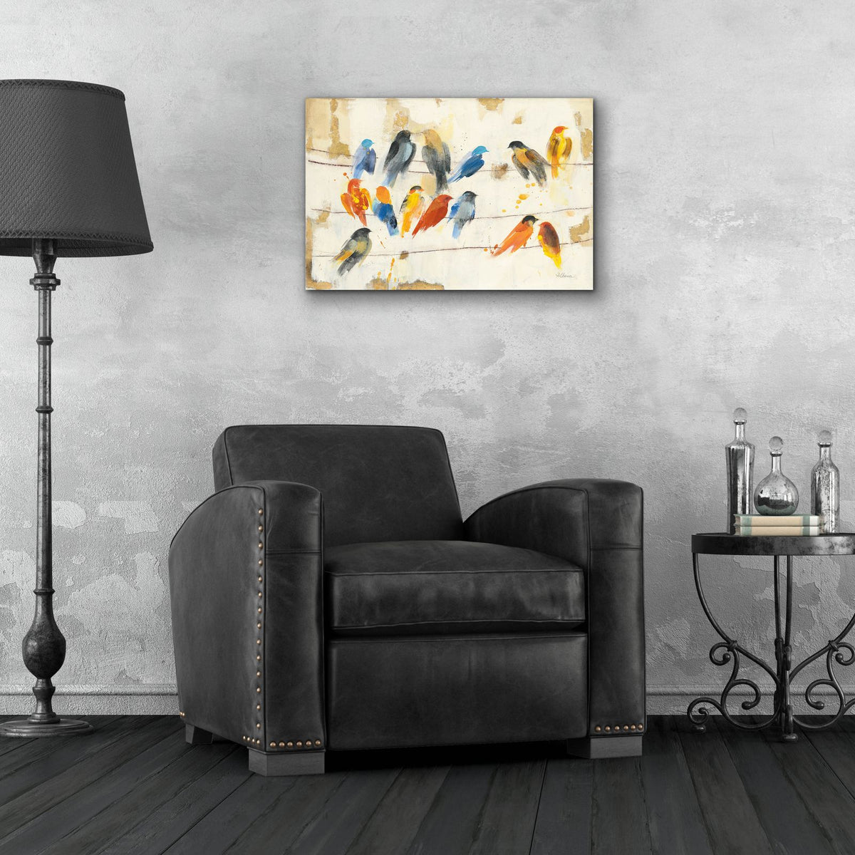 Town Meeting by Albena Hristova - 24x16 acrylic wall art in a room